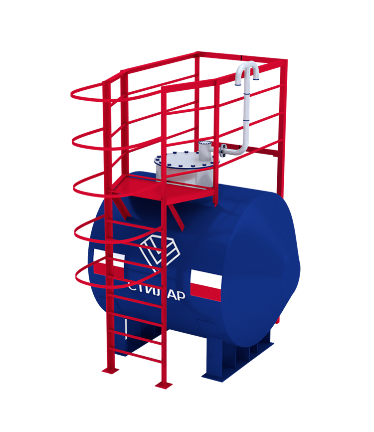 Горизонтальный резервуар РГСН для нефтепродуктов 3 м³ от завода-производителя